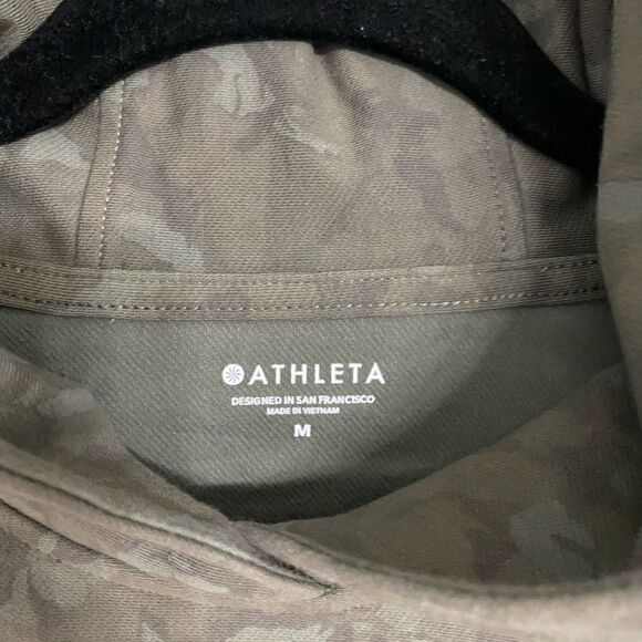 Athleta Farallon Camo Cropped Hoodie Women Size M - Picture 6 of 10